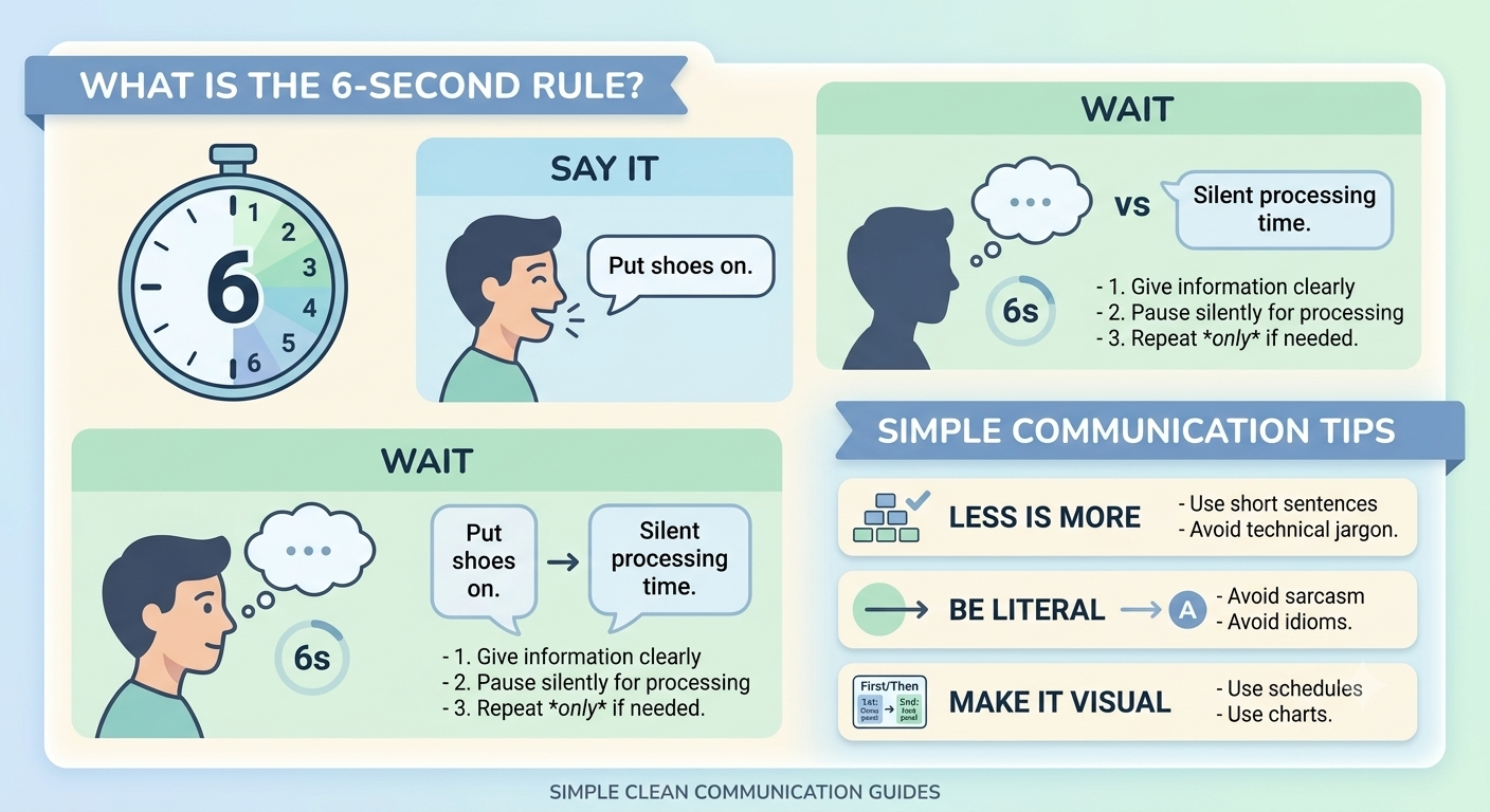 What Is the 6 Second Rule for Autism Simple Communication Tips - Almabaa