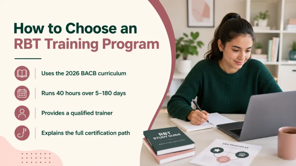 How to choose a compliant RBT training program for certification in 2026