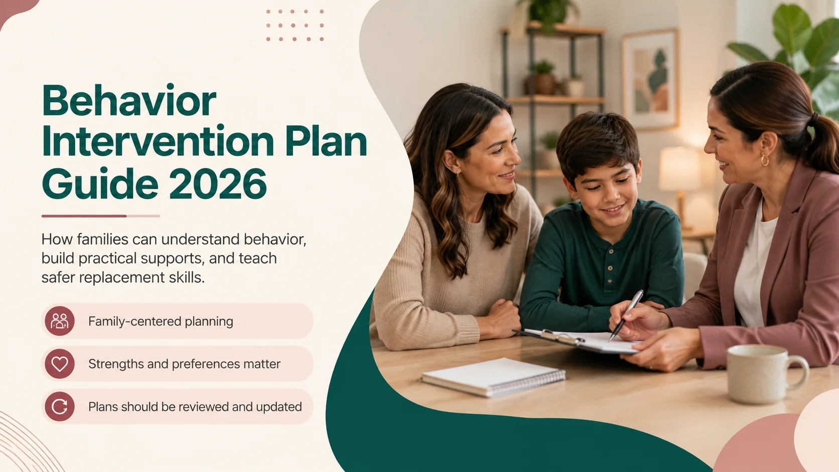 Behavior Intervention Plan (BIP) Guide -Parent Reviewing a Behavior Intervention Plan with a Behavior Professional - Alma
