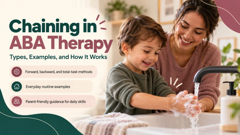 Chaining in ABA Therapy Three Types, Practical Examples, and a Parent’s Guide - Almabehaviorsolutions