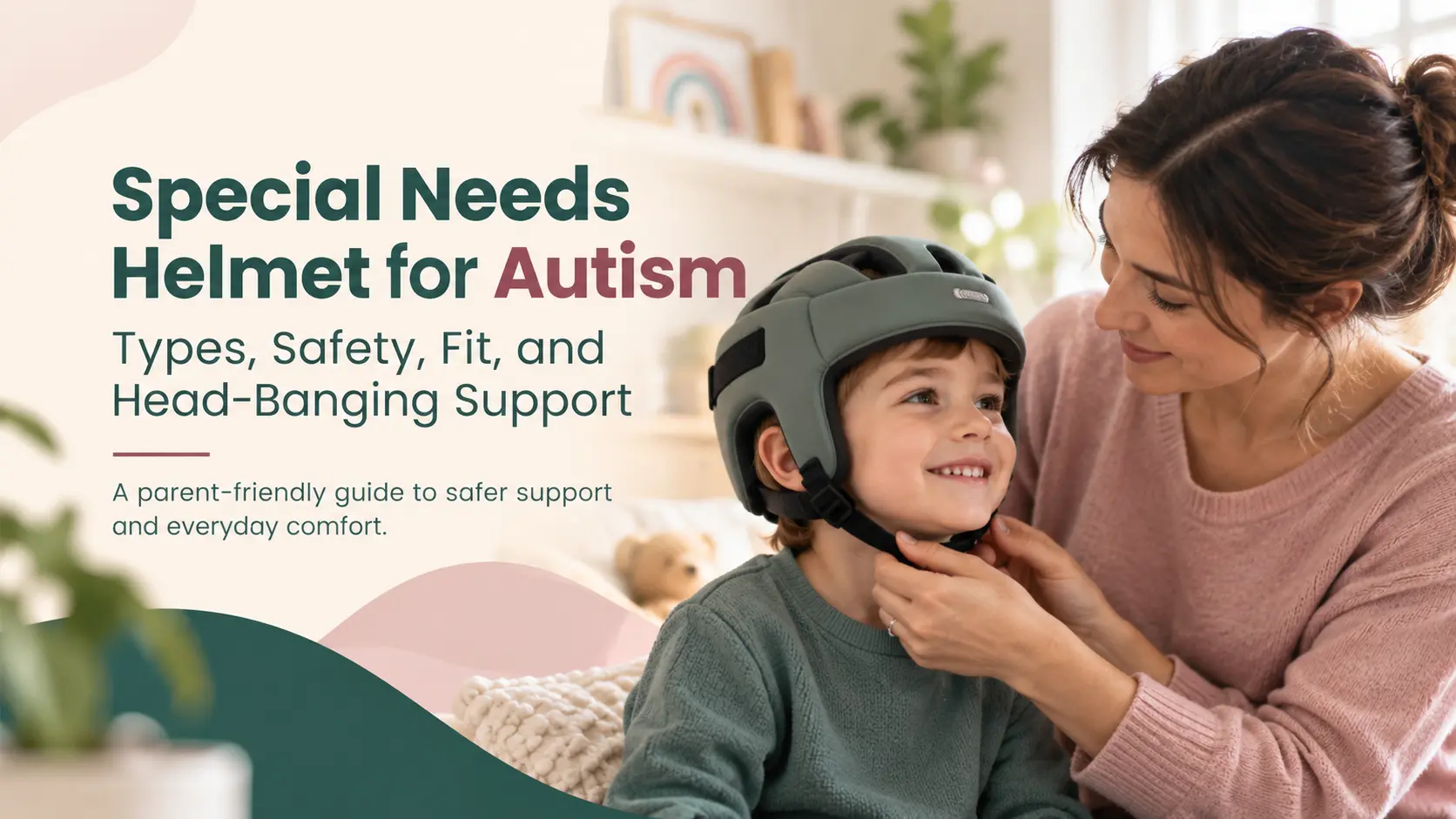 Special Needs Helmet for Autism Types Safety Fit and Head Banging Support - ALMA