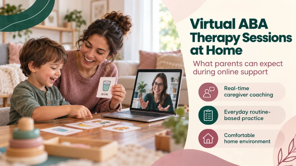 Virtual ABA Therapy at Home with Parent Coaching and Interactive Learning - Almabehavioralsolutions